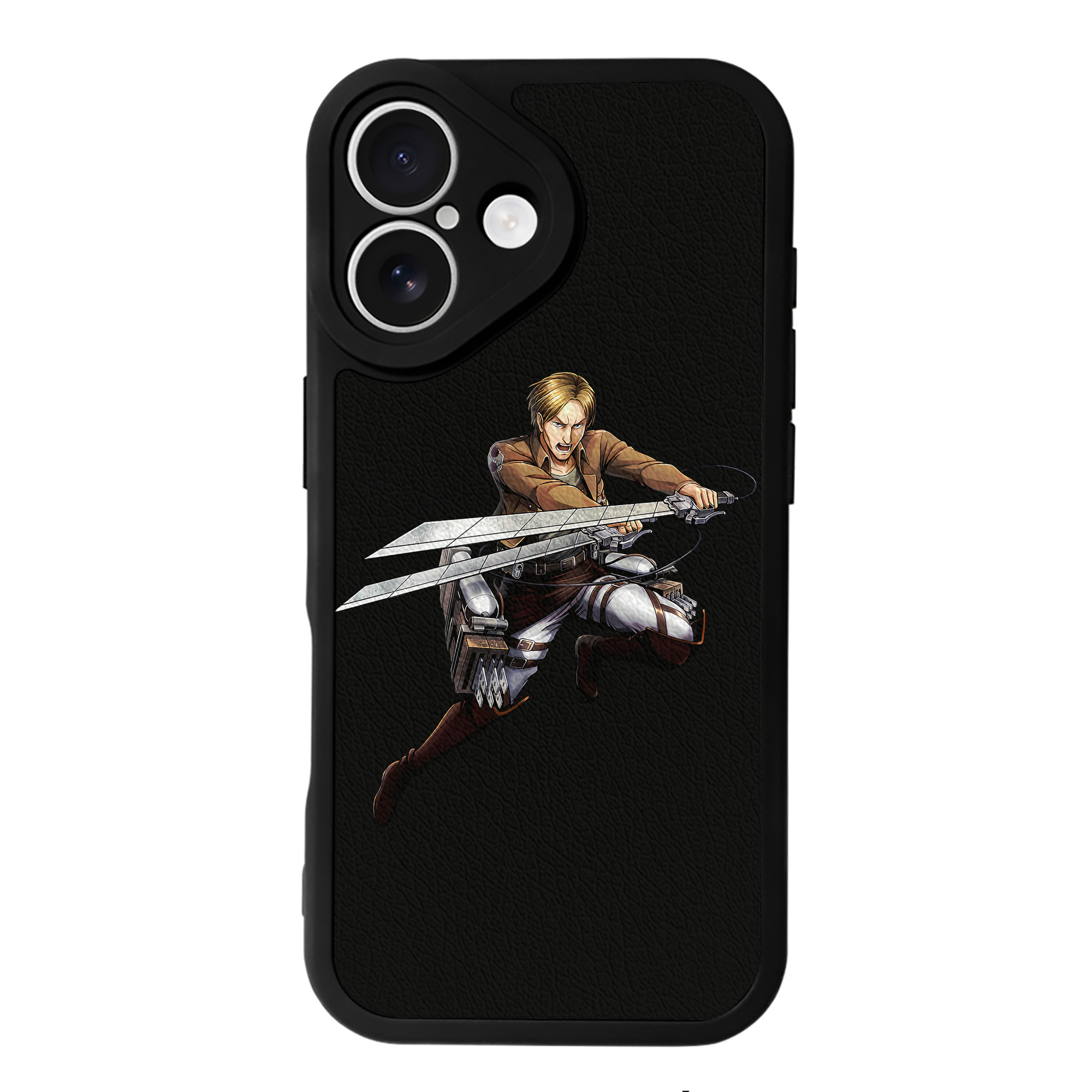 （画像用） 進撃の巨人 Attack on Titan 【iPhone 16シリーズ対応】シリコンスマホケース（レザー調） 材質：シリコン